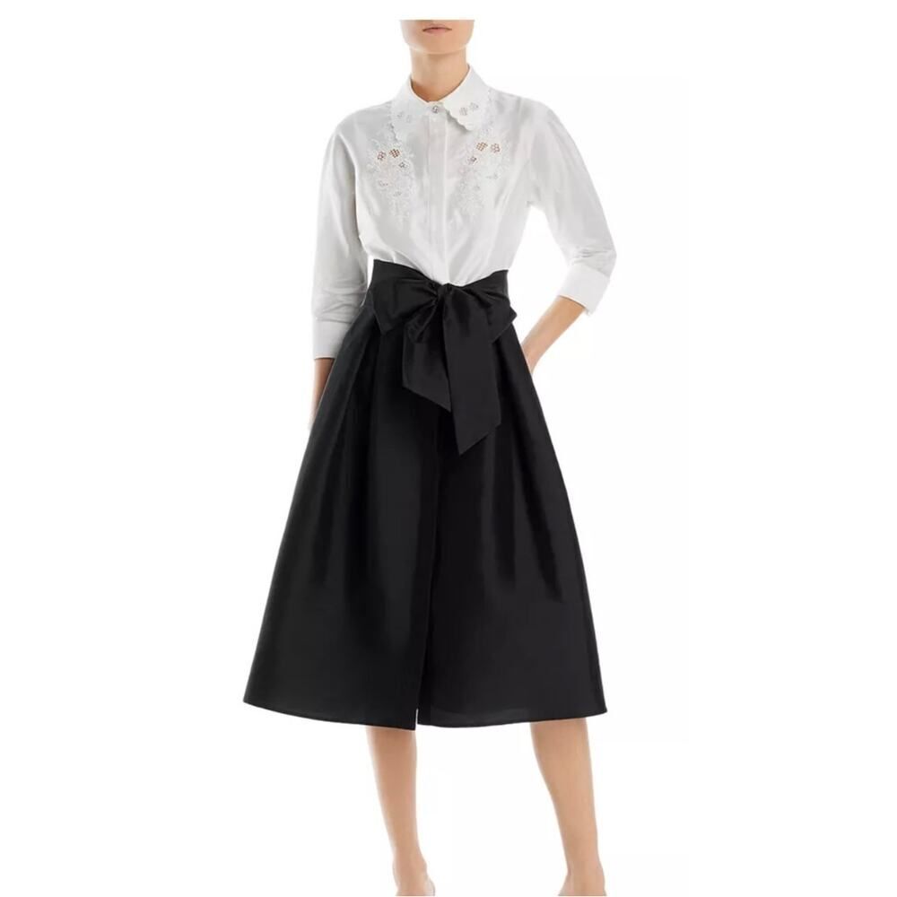 Rickie Freeman for Teri Jon Color Block Taffeta Dress Women’s Sz. 2